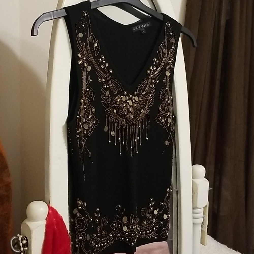 Beaded top NWOT